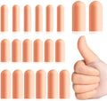 Ghzaocu gel finger protectors front view showing twenty piece silicone caps packaging.