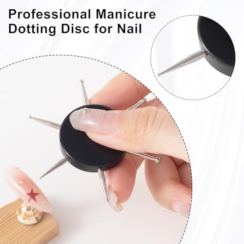 Professional manicure setup with Tarini dotting tool