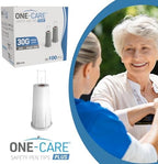 Box of 100 ONE-CARE Plus safety pen needles with 5mm thin wall technology