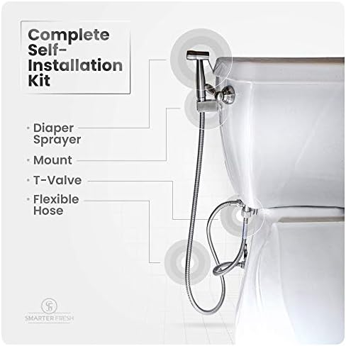 Brass T-valve adapter for toilet bidet installation