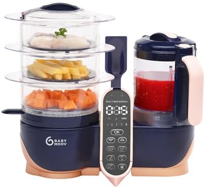 Babymoov 6 in 1 food processor with three steam trays