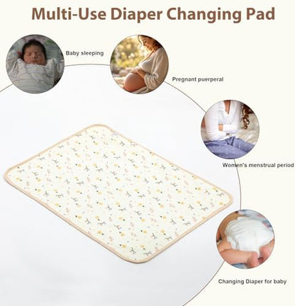 The Kenkyo absorbent travel mat liner displaying the stitched edges and durable backing.