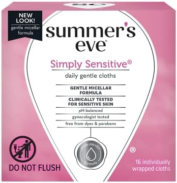 Summer's Eve 2 pack 16 count individually wrapped feminine wipes
