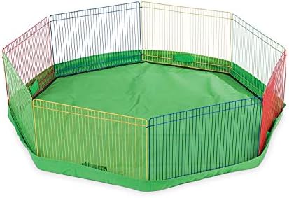 Prevue Pet Products Multi-Color Small Pet Playpen - Animal Pen for Rabbits, Guinea Pigs, Hamsters, Tortoises, Bunny Enclosure, Easy to Assemble, Indoor & Outdoor - Image 3