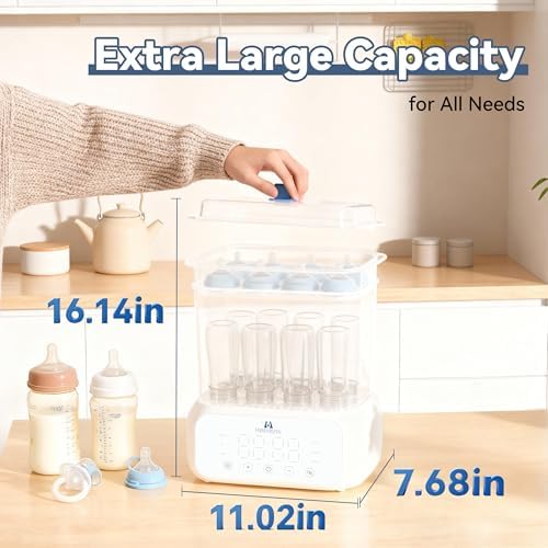 Side profile of MammyBunny 3-in-1 sterilizer and dryer unit