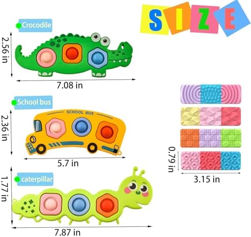 Portable fidget toy set with storage box for airplane travel