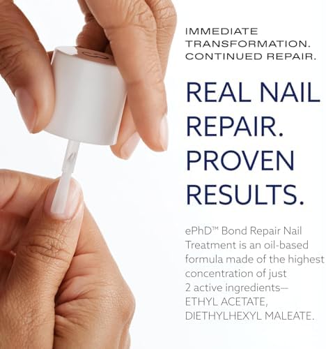 Epres EPhD nail treatment bottle held in hand