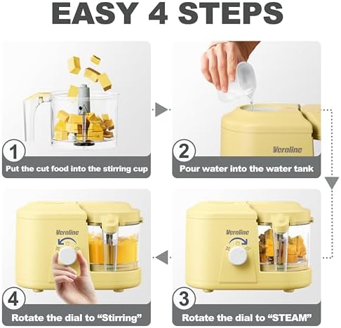 Veroline all in one baby food maker water reservoir opening