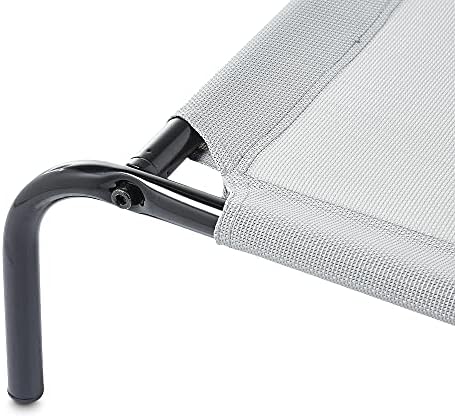 Amazon Basics Cooling Breathable Elevated Dog Bed with Metal Frame for Large Dogs, 51" x 31" x 8", Grey - Image 5