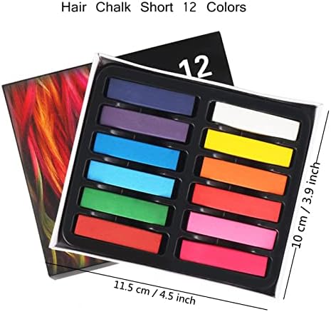 User applying temporary washable hair chalk to hair