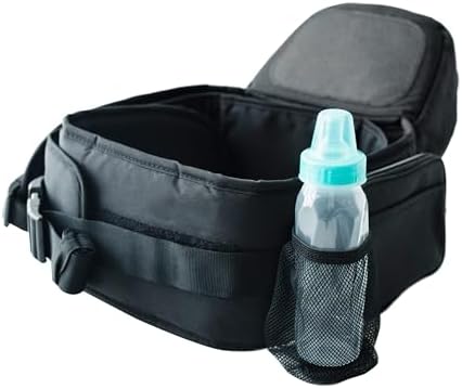Close up of the secure baby safe hook and loop fastener on the Tushbaby extension belt.