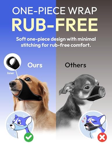 TinyRex dog muzzle showing breathable mesh fabric texture