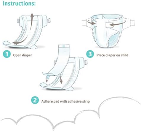 Top view of Medline absorbent booster pads 192 count pack