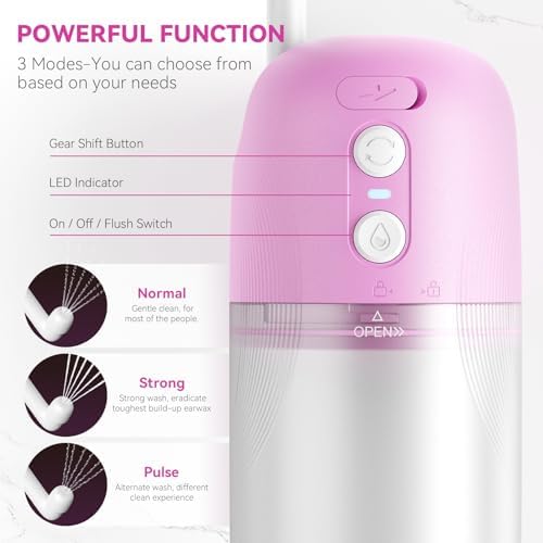Electric bidet for postpartum care with replaceable nozzle set.