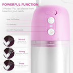 Electric bidet for postpartum care with replaceable nozzle set.