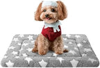 Fogkiss dog crate pad showing the plush warm texture side