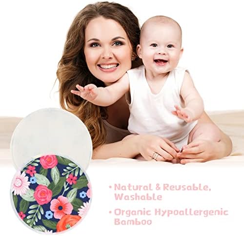 Full collection of 30 floral reusable nursing pads and accessories