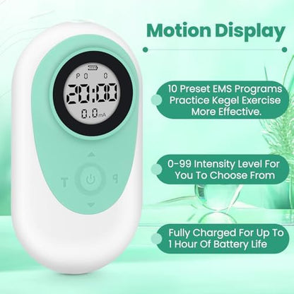 Aryitoearn kegel exerciser unit showing the intelligent interface