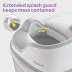 Top view of Lalalark toddler training toilet with removable bowl visible