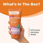 FemiClear natural prebiotic blend feminine wash for odor control