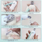 Safe claw trimming setup for rabbits and guinea pigs using IFIAM tool