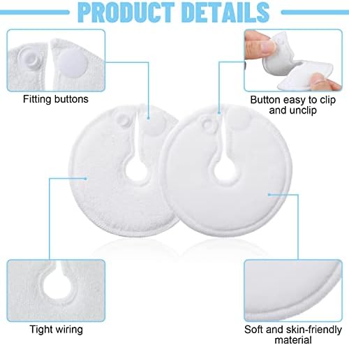 Sosation feeding tube pads showing snap button detail