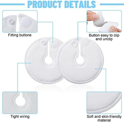 Sosation feeding tube pads showing snap button detail