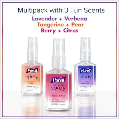 PURELL Hand Sanitizer Spray, Infused with Essential Oils, Scented Variety Pack, 2 fl oz Travel-Size Bottle (Pack of 6) - 2026-04-ECMP - Image 7