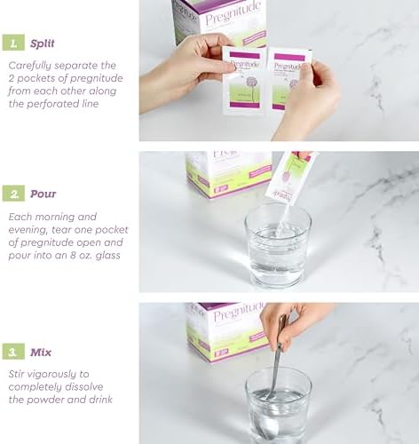 Pregnitude dietary supplement active ingredients label detail