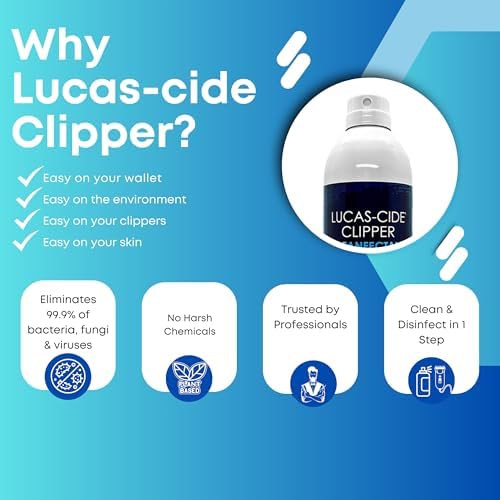 Back label of Lucas-Cide Clipper Cleaner showing usage instructions