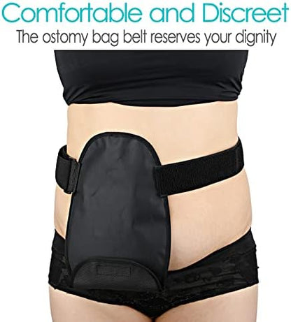 SinaiSea ostomy belt demonstrating odour masking and noise reduction features.