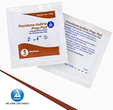 Authentic USA imported Dynarex antiseptic wipes foil packaging details