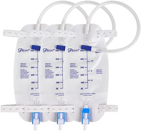 Three pack of GlobalRoll urinary drainage bags