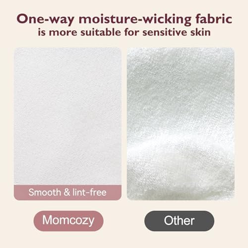 Momcozy nursing pads showing ultra-thin design profile
