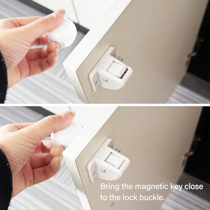 Kimitimi magnetic key and baby proofing lock components