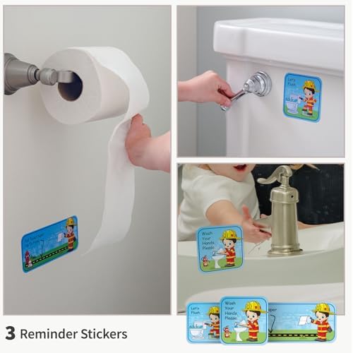 Durable and splash-resistant potty training chart material