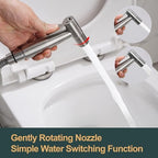 Brushed nickel bathroom health faucet jet spray