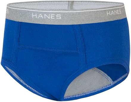 Close up view of the absorbent lining and tagless interior waistband on the Hanes toddler training briefs