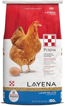 Purina Layena poultry feed packaging details