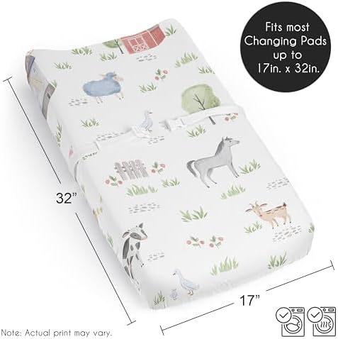 Full view of the folded changing pad cover accessory