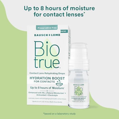 Biotrue rewetting drops for soft and rigid gas permeable contact lenses.