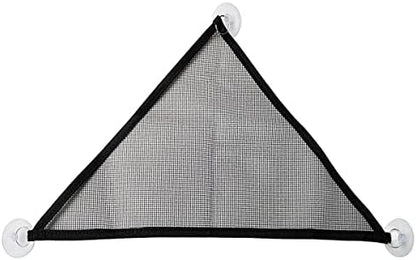 Reptile habitat featuring the black mesh hammock for basking