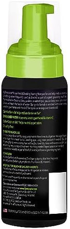 Furminator foaming cat shampoo packaging showing ingredients and directions