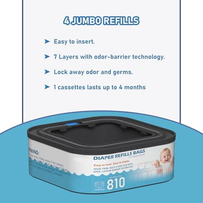 Square refill cartridge showing sixty feet capacity specification details