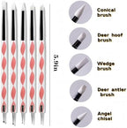 HomTop nail art set with magnetic stand for press on nails
