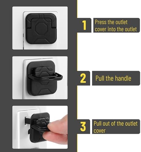 Close up view of the hidden U-ring handle on Bates Choice outlet cover