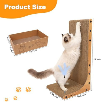 Goosheep multi cat scratching board system arranged together against a modern living room wall protecting home decor.