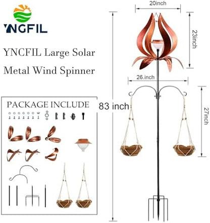 Full height perspective of Yngfil 83 inch outdoor yard ornament