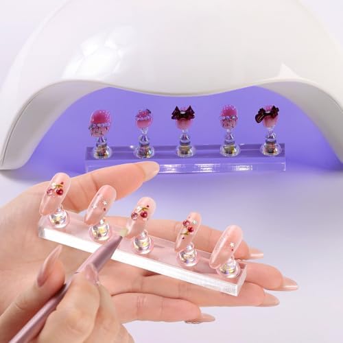 Press on nail art display stand for salon