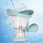 Close up of the ergonomic silicone seal on the NAYZOJ eye cleaner